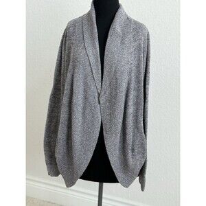 Barefoot Dreams CozyChic Lite Circle Cardigan Women’s M‎ Grey Flattering Soft